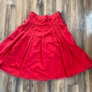 Red skirt by Oilily with side button details